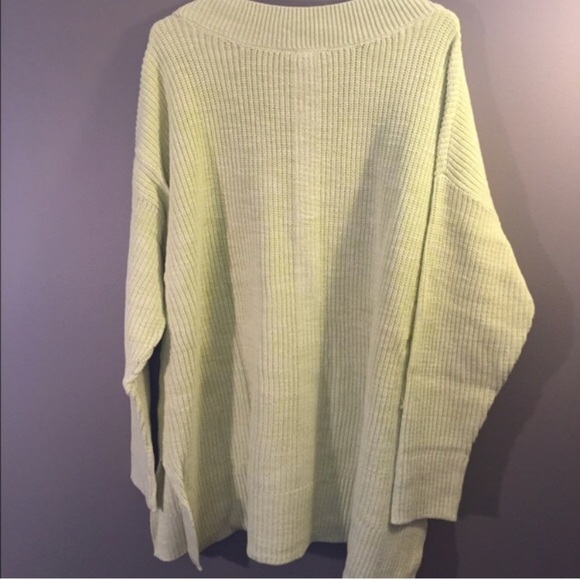 Lane Bryant Thick Knit V-Neck Sweater NWT 2X Green - Picture 7 of 7